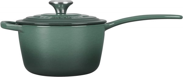 Le Creuset Signature - Cacerola de hierro fundido esmaltado, 1-3/4 cuartos de galón, Artichaut - Imagen 2