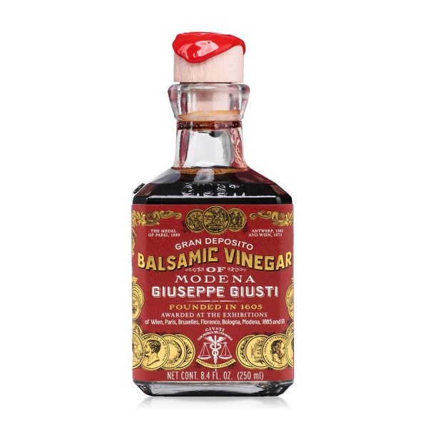 Giuseppe Giusti Gran Deposito Aceto Balsamico Di Módena Vinagre Balsámico Italiano envejecido, 8.45 Fl Oz (Paquete de 1)
