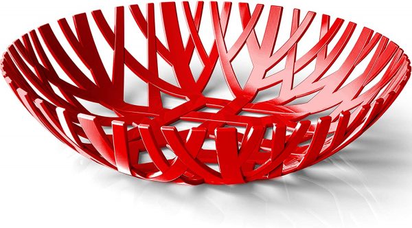 Df - Cesta para frutas y verduras para encimeras, cocina, encimera, decoración del hogar, fabricación europea, color rojo - Imagen 7